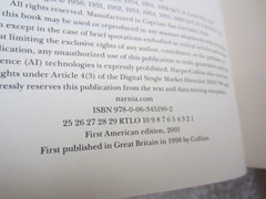 The Chronicles of Narnia Deluxe Edition: 7 in 1 HCDJ Sprayed Edges First Edition