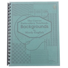 Canvas Embroidery Notebook Backgrounds Mindy English 1993 PB Plastic Spine VGUC