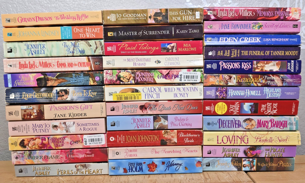 Big Lot 34 Historical Romance Western Novels Books Multiple Series & Authors
