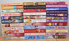 Big Lot 34 Historical Romance Western Novels Books Multiple Series & Authors