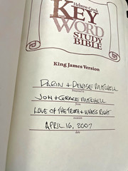 Hebrew-Greek Key Word Study Bible KJV AMG Bonded Leather Softcover Red Letter Ed