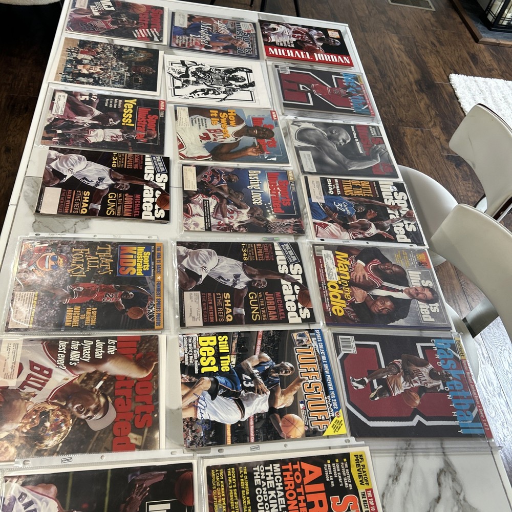 SPORTS ILLUSTRATED MICHAEL JORDAN LOT 20 Items CHICAGO BULLS COLLECTION MAGAZINE