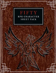 Fifty RPG Character Sheet Pack: (500 pages) Create and Track Your D&D Charac…