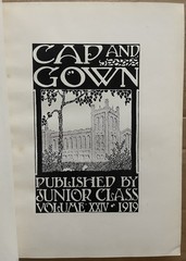 1919 UNIVERSITY OF CHICAGO COLLEGE YEARBOOK, THE CAP AND GOWN, CHICAGO, IL