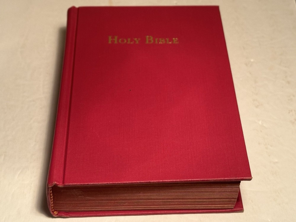 HOLY BIBLE Self Pronouncing RSV 1962 Cokesbury vtg Revised Standard illustrated