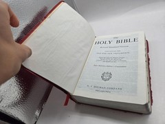 Holy Bible Concordance RSV Holman tabbed french morocco leather 1962