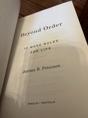 Beyond Order. Jordan B. Peterson. 1st HC Ptg. Penguin 2021. Fine Unread