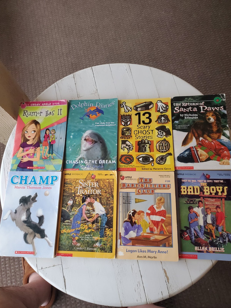 8 Vintage Apple Fiction Paperbacks Book Lot Scholastic 1980’s 1990’s 2000’s