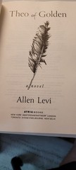 SIGNED Theo of Golden by Allen Levi Hardcover Atria Edition / Sixth Printing