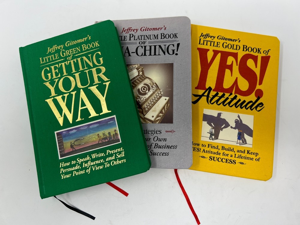 Jeffrey Gitomer’s lot of 3 books – Getting Your Way, Cha-Ching, Yes! Attitude