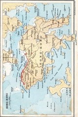 Hong Kong Map Journal Vintage 1912 Map of Hong Kong Notebook 6″x9″ Blank Line…