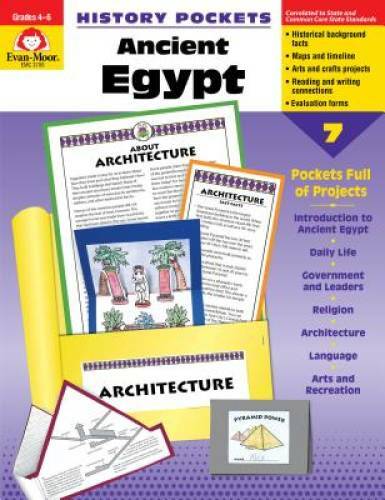 History Pockets: Ancient Egypt – Grades 4-6+ – Paperback By Evan Moor – GOOD