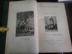 Fine leather binding. HOGARTH ILLUSTRATED. John Ireland 1884