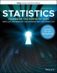 Statistics: Unlocking the Power of Data, 3e WileyPLUS Card with L