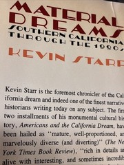 MATERIAL DREAMS by Kevin Starr HBDJ 1990 First Edition