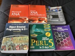 SAMS Lot of 6 Books, Learn Perl, XNA, Unix, 3D Game Programming