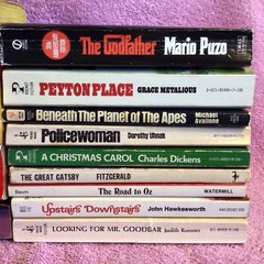 16 Vintage Movie Tie-In Paperback Book Lot 1970’s Godfather Gatsby Peyton Place