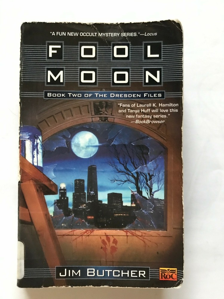 Fool Moon: Book two of The Dresden Files by Jim Butcher Paperback, 342 Pages, Pu
