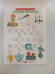 learning books for kids Crossword Puzzle Book Spelling Learning Fun 60 Puzzles
