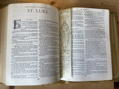 The Holy Bible Good Leader Clarified Edition KJV Illustrated 1957 Vintage
