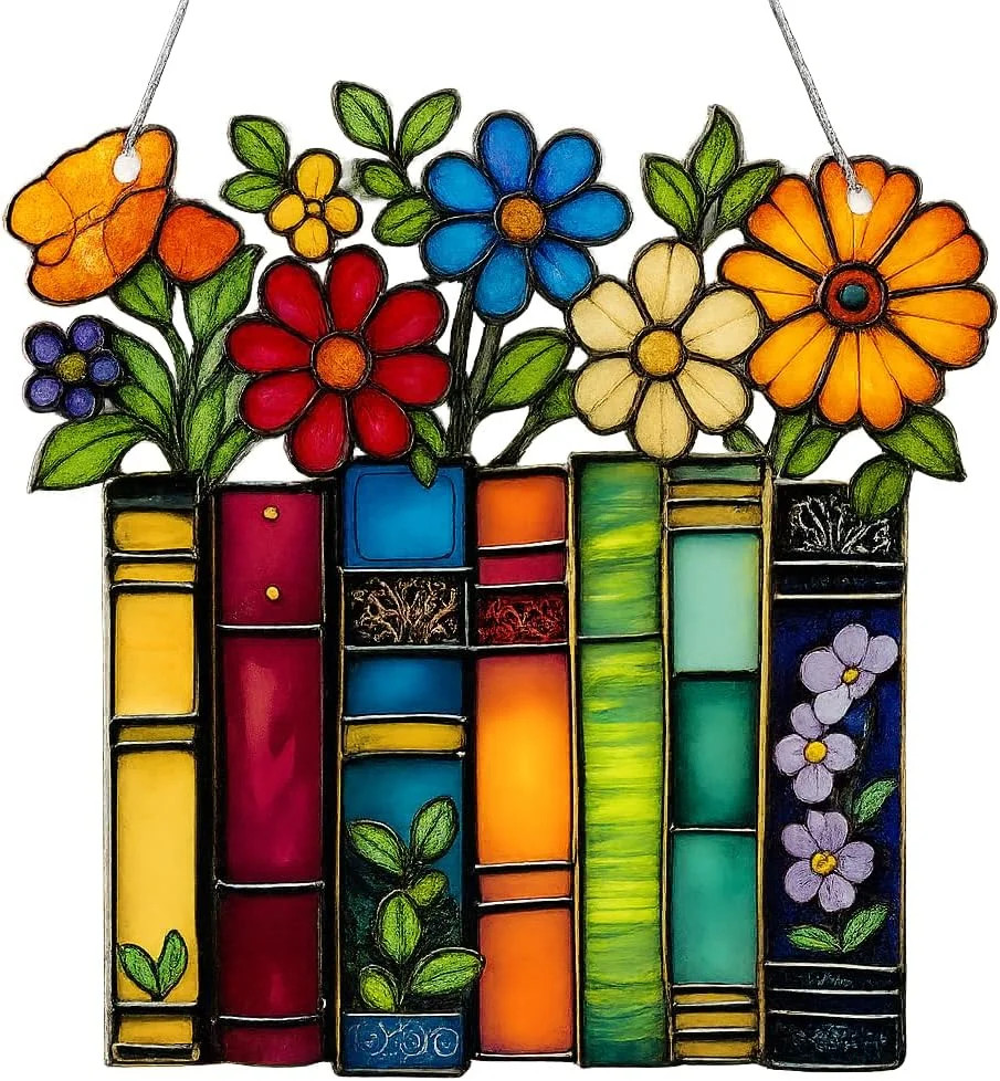 Book Lovers Gifts Book Ornament, Teacher Gifts for Women, Librarian, Reader, Boo