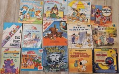 1980s Kids Book Lot Berenstain Bears Transformers Wuzzles Pound Puppies Snoopy