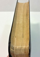 Vintage Compact Cambridge HTF Hand Grained Morocco Leather Concordance KJV Bible