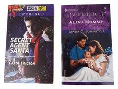 7 Harlequin Intrigue Paperback Books ~ Romance Suspense ~Secret Agent Santa