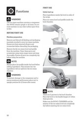 BREVILLE BCI600XL Ice Cream Maker Instruction Manual BINDER – TOUGH FRONT & BACK