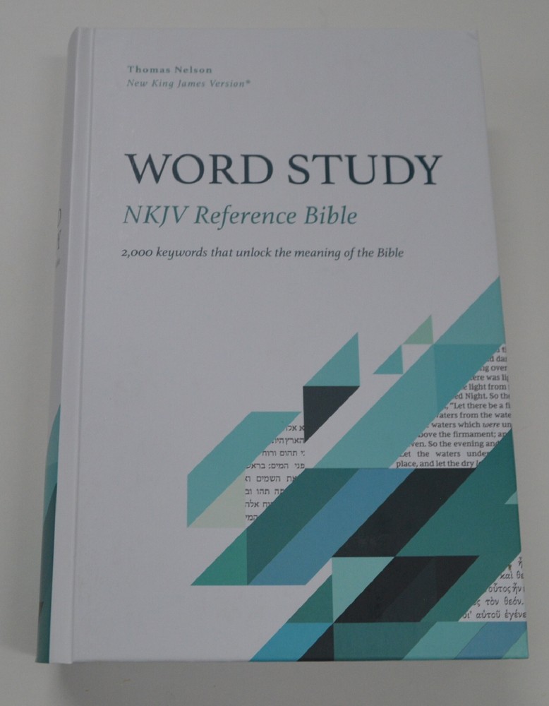 NKJV Word Study Reference Bible Hardcover Red Letter Very Good