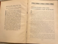 WAGNER: Tannhauser – Vocal Score (Peters 1914) F. Schorr (inscribed)