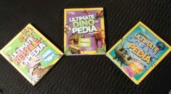 Set Of 3 National Geographic Kids Ultimate Books Dino, Reptile, And Ocean.