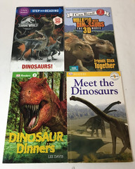 Lot of 11 in 9 Dinosaur Early Readers Books / Levels 2 & 3 / Dino Dinsaurs
