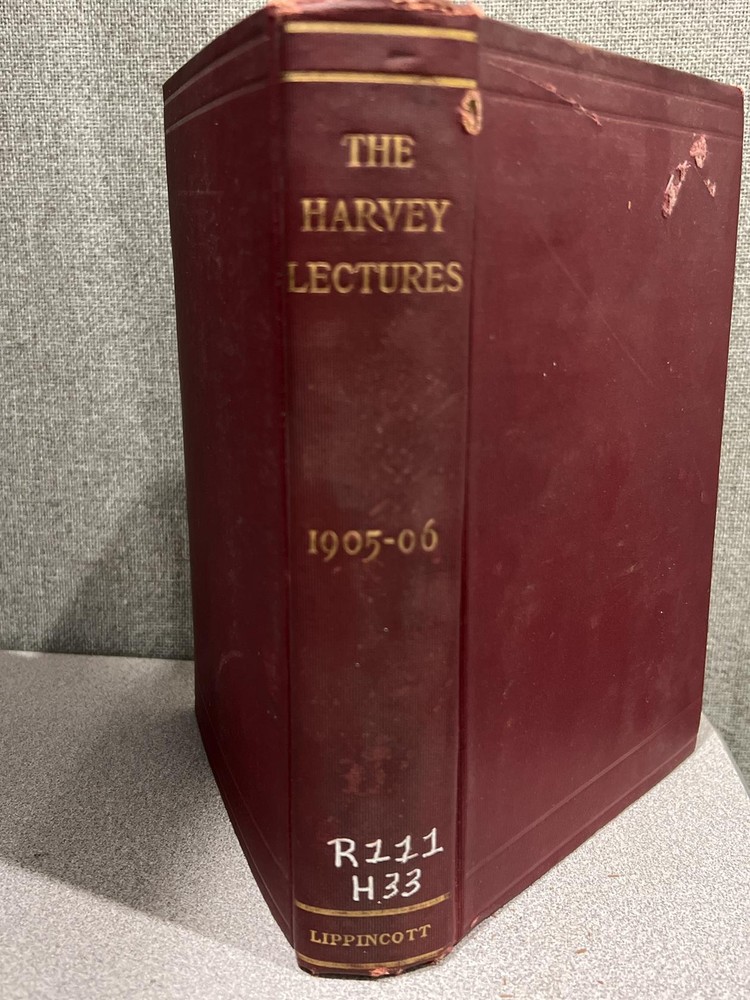 The Harvey Lectures of New York 1905-06-Vintage Medical Book