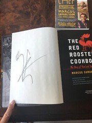 SIGNED 2 BOOK SET – Red Rooster Cookbook & Yes, Chef by Marcus Samuelsson NEW