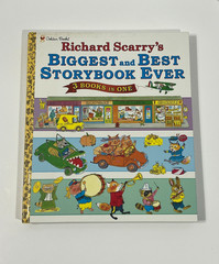 Richard Scarry LARGE Golden Books Hardcovers, Lot Of 7, Preowned