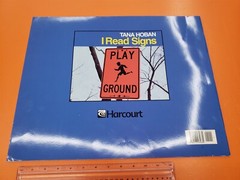 ⭐️⭐️⭐️⭐️⭐️ Vintage Tana Hoban I Read Signs Teacher Classroom Big Book 14×18″