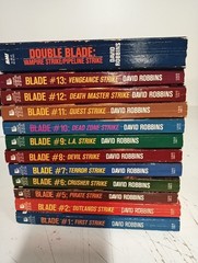 Blade By David Robbins, 12 Book Set Vintage Series Paperbacks Read