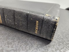 Dickson KJV New Analytical Indexed Bible Genuine Morocco Black Leather 1966