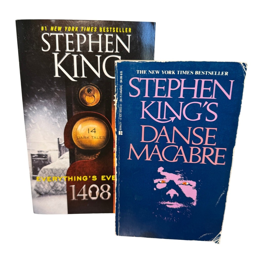Stephen King Book Lot Everythings Eventual 1408 and Danse Macabre Paperbacks