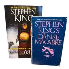 Stephen King Book Lot Everythings Eventual 1408 and Danse Macabre Paperbacks