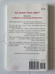 A Matter of Personal Protection : Weapons & Defense Texas by Doug Briggs SIGNED