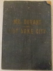 Mr. Durant of Salt Lake City: „That Mormon”./ FAIR 1905 Softcover. 221 pages.