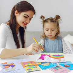 24 Pack Mini Coloring Books Ages 4-8, 12 Themes, Party Favor Travel Activity Set