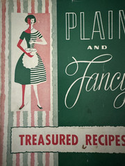 Lot of 2 Vintage Cookbooks 1955 and 1960/1962 Community Recipes Illinois Used
