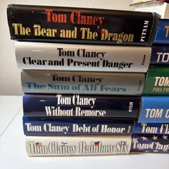 Tom Clancy 14 Book Lot Multi 1st Editions HC Jack Ryan Rainbow Six Clear Present