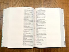 French Journal Bible, Segond 21, Blue Flower Cover & Pages, Padded Hardcover