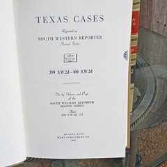 West Publishing South Western Reporter 2d 387-402 (1966) HC Texas Cases