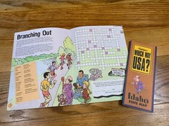 Highlights WHICH WAY USA Puzzle Books & Maps Montana Idaho Wyoming and Nebraska