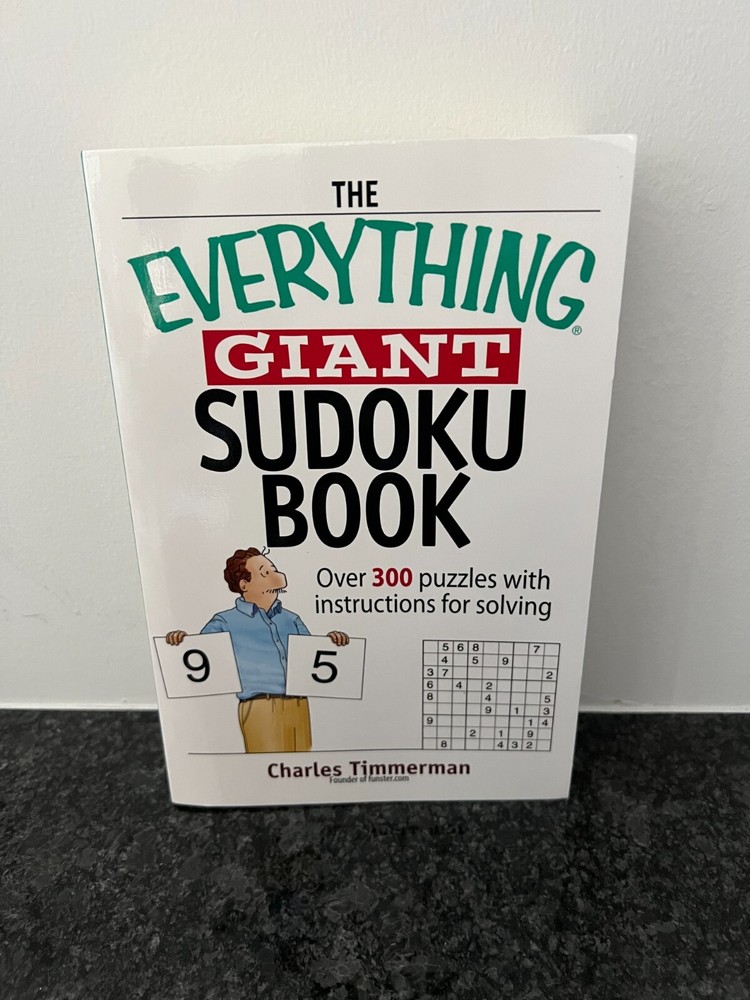 THE EVERYTHING GIANT SUDOKU BOOK BY CHARLES TIMMERMAN – 300 puzzles
